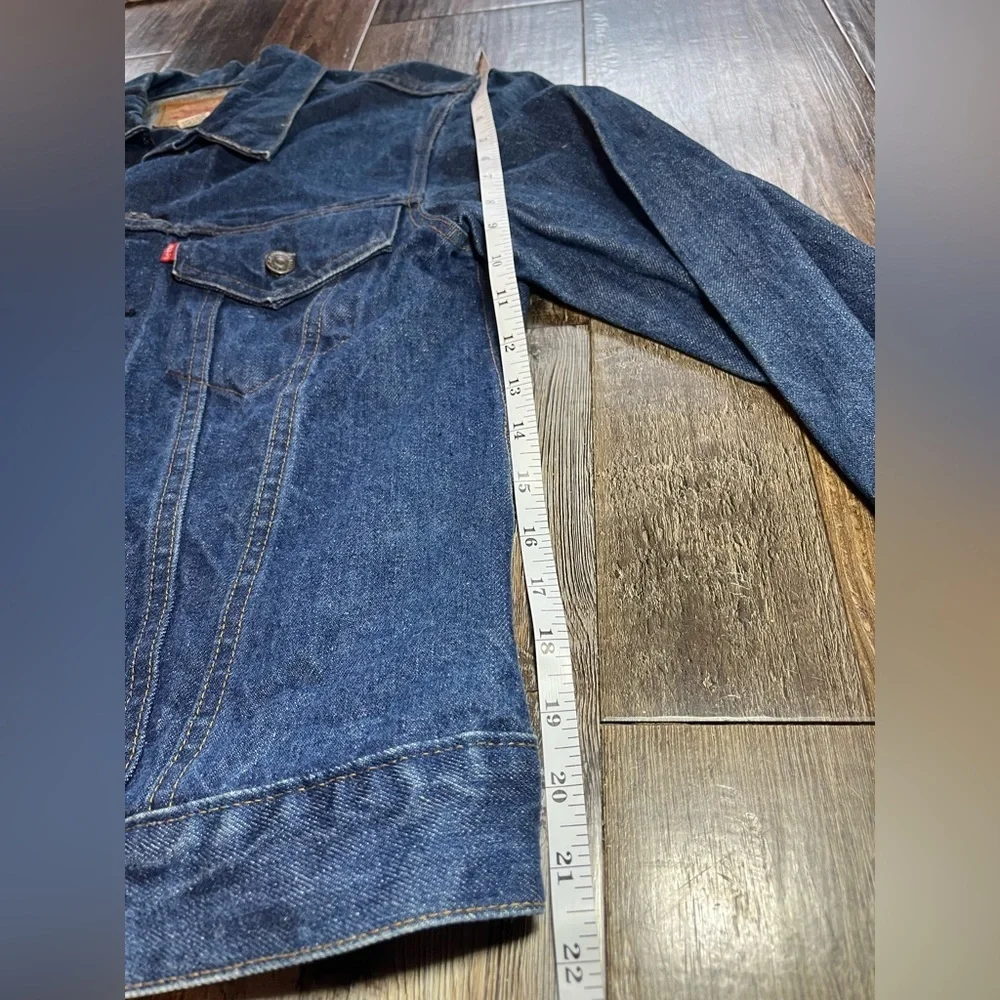 Vintage Levi's 70's 70505 0217 Type III Trucker Jacket Small e Sz 38 Made in USA - Picture 14 of 15